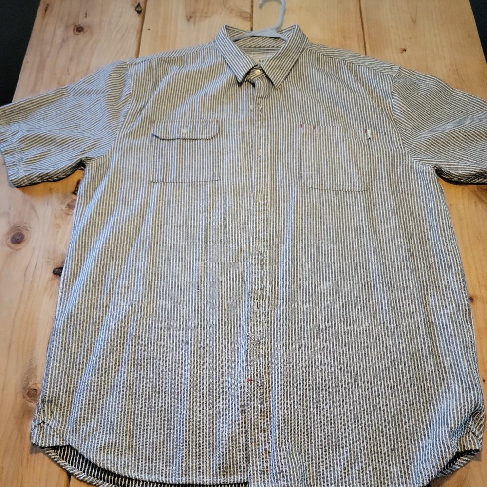 Huf heavyweight xxl short sleeve button up shirt